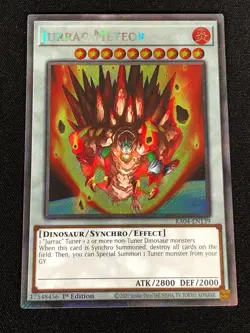 Yugioh Jurrac Meteor RA04-EN139 1st Platinum Secret (NM) - Image 1