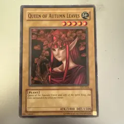Yugioh Queen of Autumn Leaves TP2-024 Common Very Light Play - Image 1