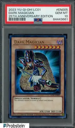 2023 Yu-Gi-Oh! LC01 25th Anniversary Edition #EN005 Dark Magician PSA 10 - Image 1