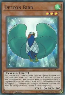 Defcon Bird - FIGA-EN037 - Super Rare - 1st Edition Near Mint Yugioh! Card - Image 1
