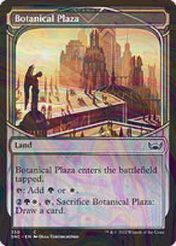 Foil Botanical Plaza - Streets of New Capenna | MTG Card - Image 4