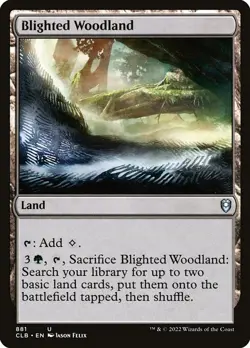 Blighted Woodland - Commander Legends: Battle for Baldur's Gate | MTG Card - Image 1
