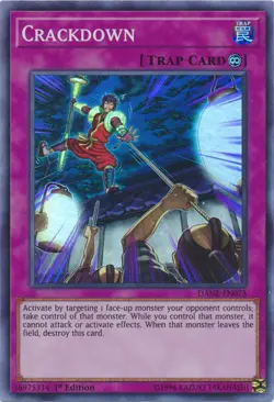 Crackdown - DANE-EN078 - Super Rare - 1st Edition Near Mint Yugioh! Card - Image 1
