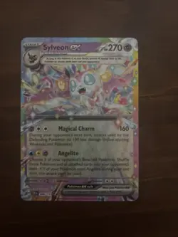 Pokemon Sylveon EX TCG 086/191 Textured Rainbow Holo Double Rare Card - Image 1