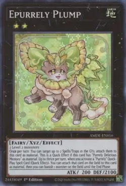 Epurrely Plump - AMDE-EN016 - Super Rare - 1st Edition Near Mint Yugioh! Card - Image 1