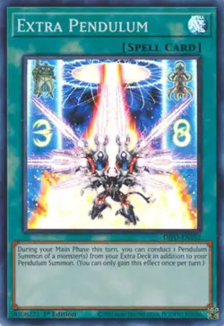 Extra Pendulum - DIFO-EN052 - Super Rare - 1st Edition Near Mint Yugioh! Card - Image 1