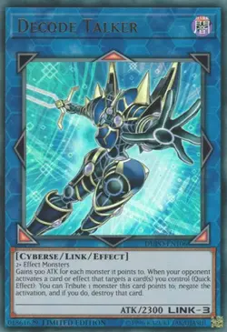 Decode Talker - DUPO-EN106 - Ultra Rare - Limited Edition Near Mint Yugioh! Card - Image 1