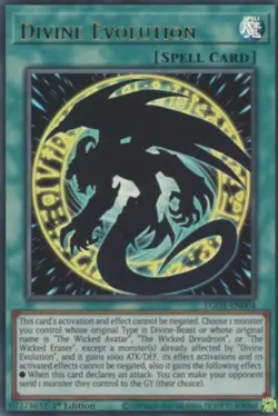 Divine Evolution - EGO1-EN004 - Ultra Rare - 1st Edition Near Mint Yugioh! Card - Image 1