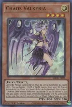 Chaos Valkyria - BLCR-EN072 - Ultra Rare - 1st Edition Near Mint Yugioh! Card - Image 1