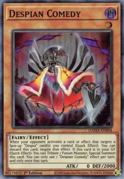 Despian Comedy - DAMA-EN004 - Super Rare - 1st Edition Near Mint Yugioh! Card - Image 1
