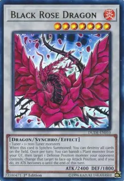 Black Rose Dragon - DUDE-EN010 - Ultra Rare - 1st Edition Near Mint Yugioh Card - Image 1