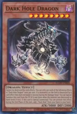 Dark Hole Dragon - AGOV-EN020 - Ultra Rare - 1st Edition Near Mint Yugioh! Card - Image 1