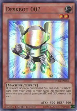 Deskbot 002 - DUEA-ENDE5 - Super Rare - Limited Edition Near Mint Yugioh! Card - Image 1