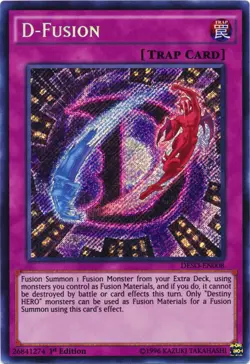 D-Fusion - DESO-EN008 - Secret Rare - 1st Edition Near Mint Yugioh! Card - Image 1