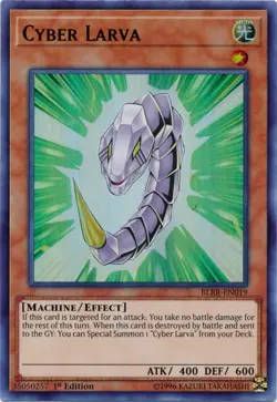 Cyber Larva - BLRR-EN019 - Ultra Rare - 1st Edition Near Mint Yugioh! Card - Image 1