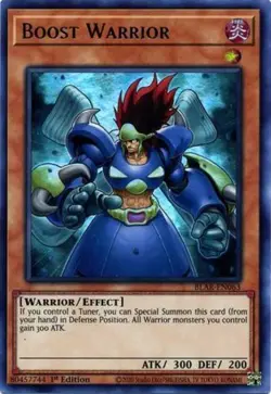 Boost Warrior - BLAR-EN063 - Ultra Rare - 1st Edition Near Mint Yugioh! Card - Image 1