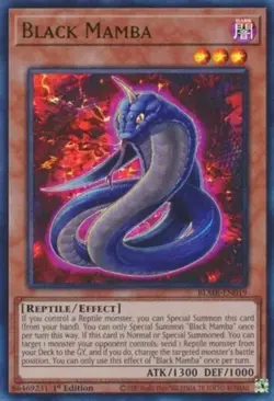 Black Mamba - BLMR-EN019 - Ultra Rare - 1st Edition Near Mint Yugioh! Card - Image 1
