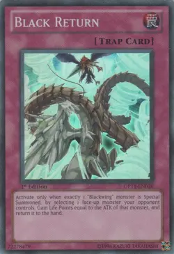Black Return - DP11-EN030 - Super Rare - 1st Edition Near Mint Yugioh! Card - Image 1