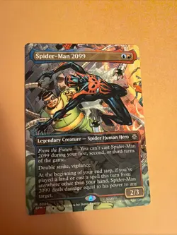 MTG Spider-man 2099 Borderless NM Universes Beyond - Image 1