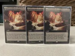 3x MTG Terramorphic Expanse Extended Art 712 NM Commander Legends (CMR) Non Foil - Image 1