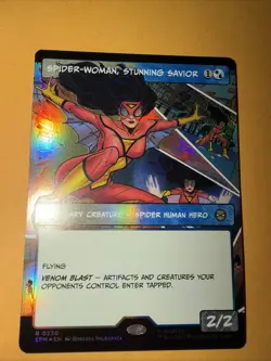 MTG Marvel's Spider-Man Spider-Woman, Stunning Savior (Borderless Foil) R 230 - Image 1