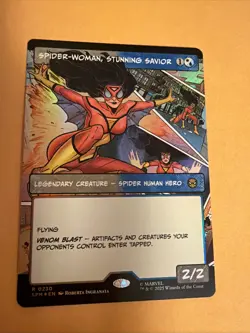 MTG Marvel's Spider-Man Spider-Woman, Stunning Savior (Borderless Foil) R 230 - Image 2