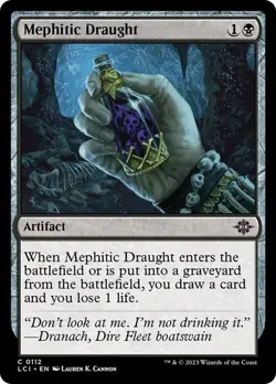 x4 NM (Playset) Mephitic Draught, MTG, LCI, Magic the Gathering, 112 - Image 1
