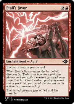 x4 NM (Playset) Etali's Favor, MTG, LCI, Magic the Gathering, 149 - Image 1