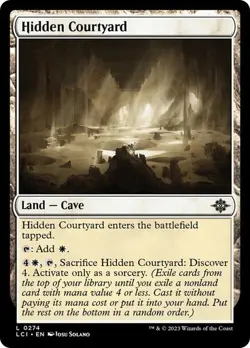 x4 NM (Playset) Hidden Courtyard, MTG, LCI, Magic the Gathering, 274 - Image 1