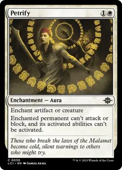 x4 NM (Playset) Petrify, MTG, LCI, Magic the Gathering, 30 - Image 1