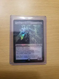 MTG Magic Venom, Eddie Brock 012 Marvel's Spider-Man: Eternal-Legal Foil - Image 1
