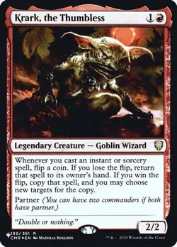 Krark, the Thumbless #189 (Foil) (NM) List Reprints LIST LIST Magic MTG NM Mint - Image 1
