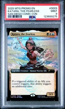 2025 MTG PROMO SAN DIEGO COMIC CON 2025 #0003 KATARA THE FEARLESS PSA 9 Magic - Image 1