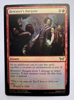 x1 Betrayer's Bargain DSK Duskmourn MTG 126 FOIL UNCOMMON - Image 1