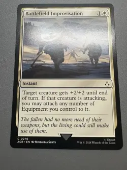 MTG Assassin's Creed Battlefield Improvisation 0276 NM Magic The Gathering - Image 1