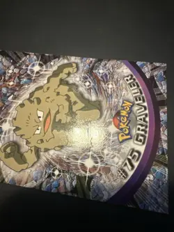 #75 Graveler 1999 TOPPS Pokemon TV Animation Edition Black Logo Vintage! - Image 3