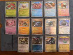 Pokemon Prismatic Evolutions Master Ball Holo Lot Of 14 Different Cards NM - Image 1