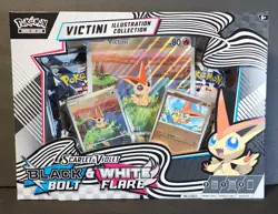 Pokemon TCG Black Bolt & White Flare Unova Victini Illustration Collection Box - Image 1