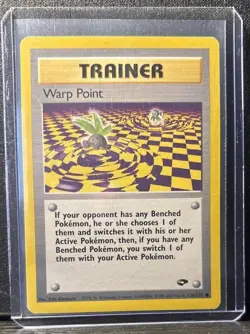 Pokemon Gym Challenge Warp Point Trainer 126/132 Common Card - Image 1