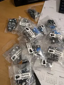 OFFICIAL! Burning Shadows Pokemon TCG Card Game Playing Dice! *Free Shipping* - Image 1