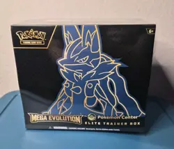 Pokemon Center Mega Evolution Lucario ETB Elite Trainer Box Sealed - Image 1