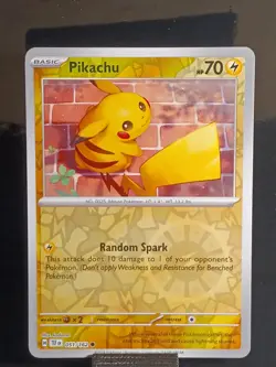 Pokemon TCG Temporal Forces Reverse Holo 051 Pikachu - Image 1