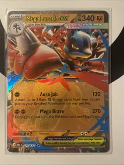 Mega Lucario EX 77/132 - Pokemon Mega Evolution TCG - Near Mint - Image 1