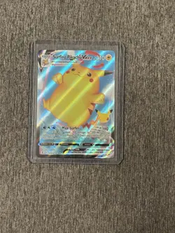 Pokemon TCG Surfing Pikachu VMAX Holo Card 009/025 Celebrations Series - Image 1