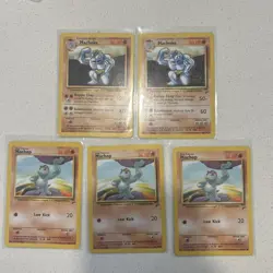 Pokemon Tcg Vintage Base Set 2 Lot (3) Machops (2) Machines Lp-Mp - Image 1