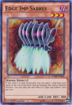 Edge Imp Sabres - FUEN-EN018 - Super Rare - 1st Edition Near Mint Yugioh! Card - Image 1