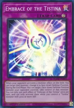 Embrace of the Tistina - AGOV-EN091 - Super Rare - 1st Edition Near Mint Yugioh! - Image 1