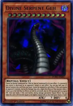 Divine Serpent Geh - DUPO-EN047 - Ultra Rare - 1st Edition Near Mint Yugioh! Car - Image 1
