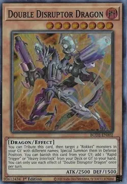Double Disruptor Dragon - BODE-EN002 - Super Rare - 1st Edition Near Mint Yugioh - Image 1