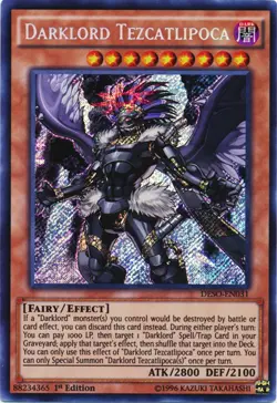 Darklord Tezcatlipoca - DESO-EN031 - Secret Rare - 1st Edition Near Mint Yugioh! - Image 1